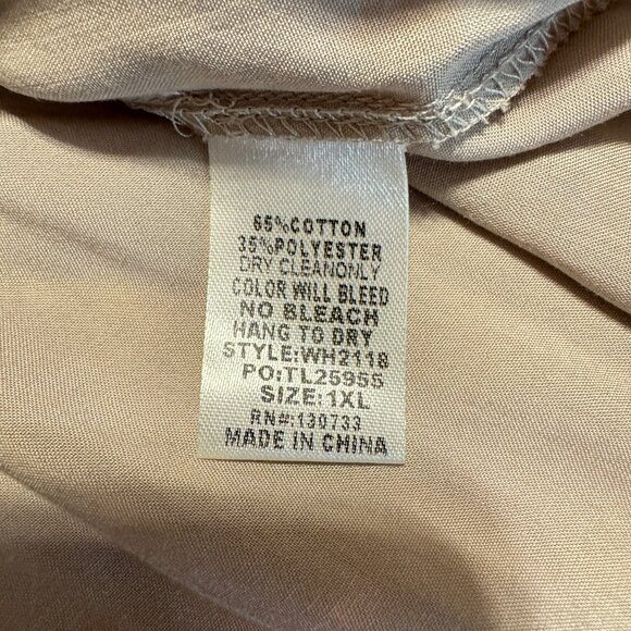 UMGEE Gray Baby Doll Style Button Down Top NWT - Picture 5 of 7